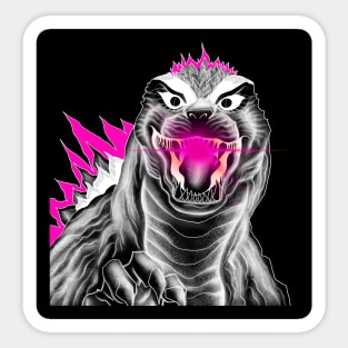 godzilla the punk kaiju wallpaper Sticker